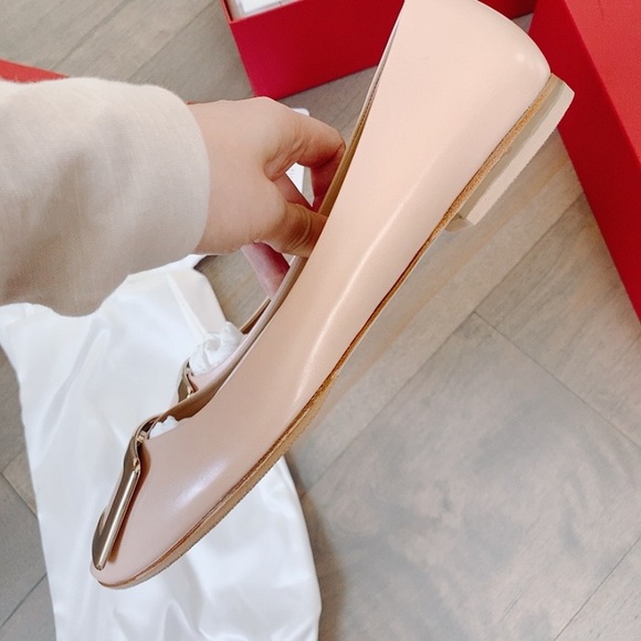 Roger vivier 10mm belle vivier leather ballerinas - Picture 5 of 13